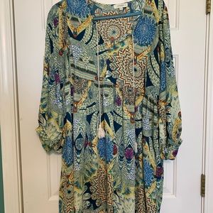 Multicolored Paisley Dress